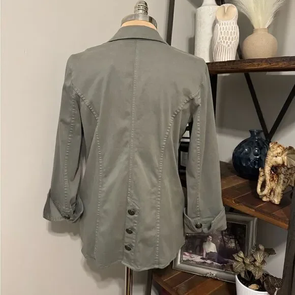 NWT Soft Surroundings Forte Jacket Agave Green Womens Size SMALL